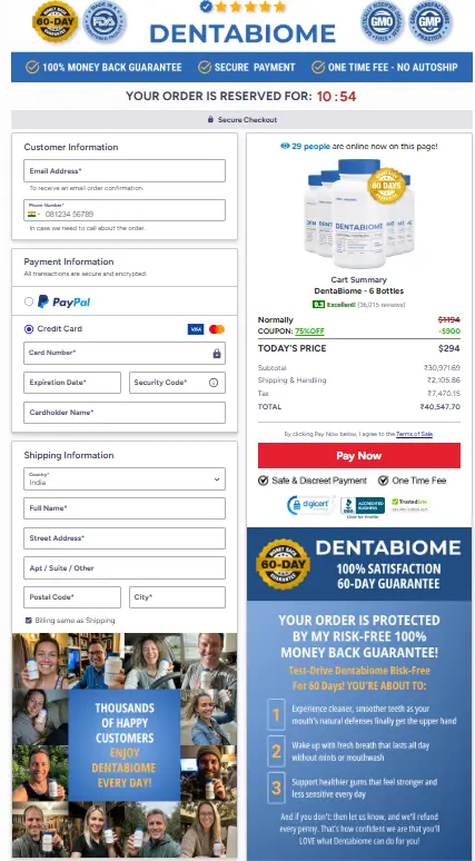 DentaBiome- Secure Page